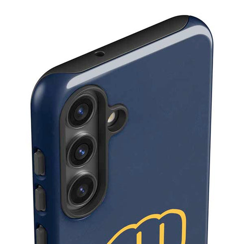 MLB Milwaukee Brewers - Solid Distressed Galaxy S25 Impact Case